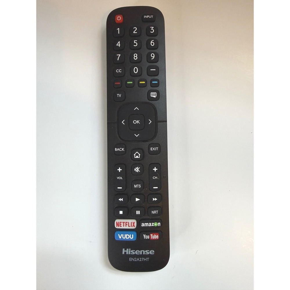 Hisense Remote Control EN2A27HT Black SMART Netflix Amazon YouTube OEM UNTESTED